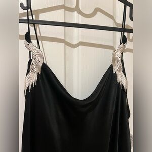 Vintage NATORI Elegant Black Silk Nightgown & 🎁Panty😉